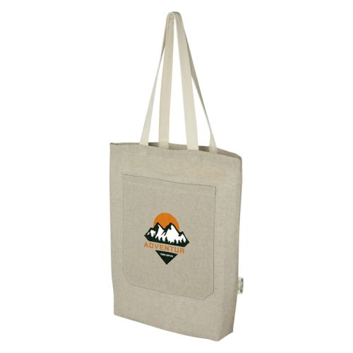 Tote bag with front pocket - Image 1